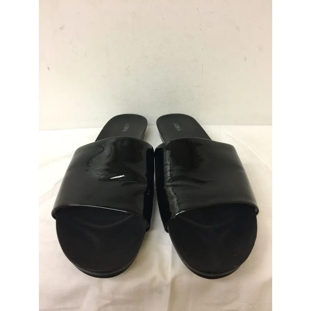 ASKA  Women Black flat sides sandals  size EUR 38